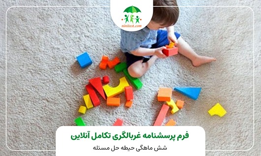 فرم تکامل 6 ماهگی  حیطه حل مسئله